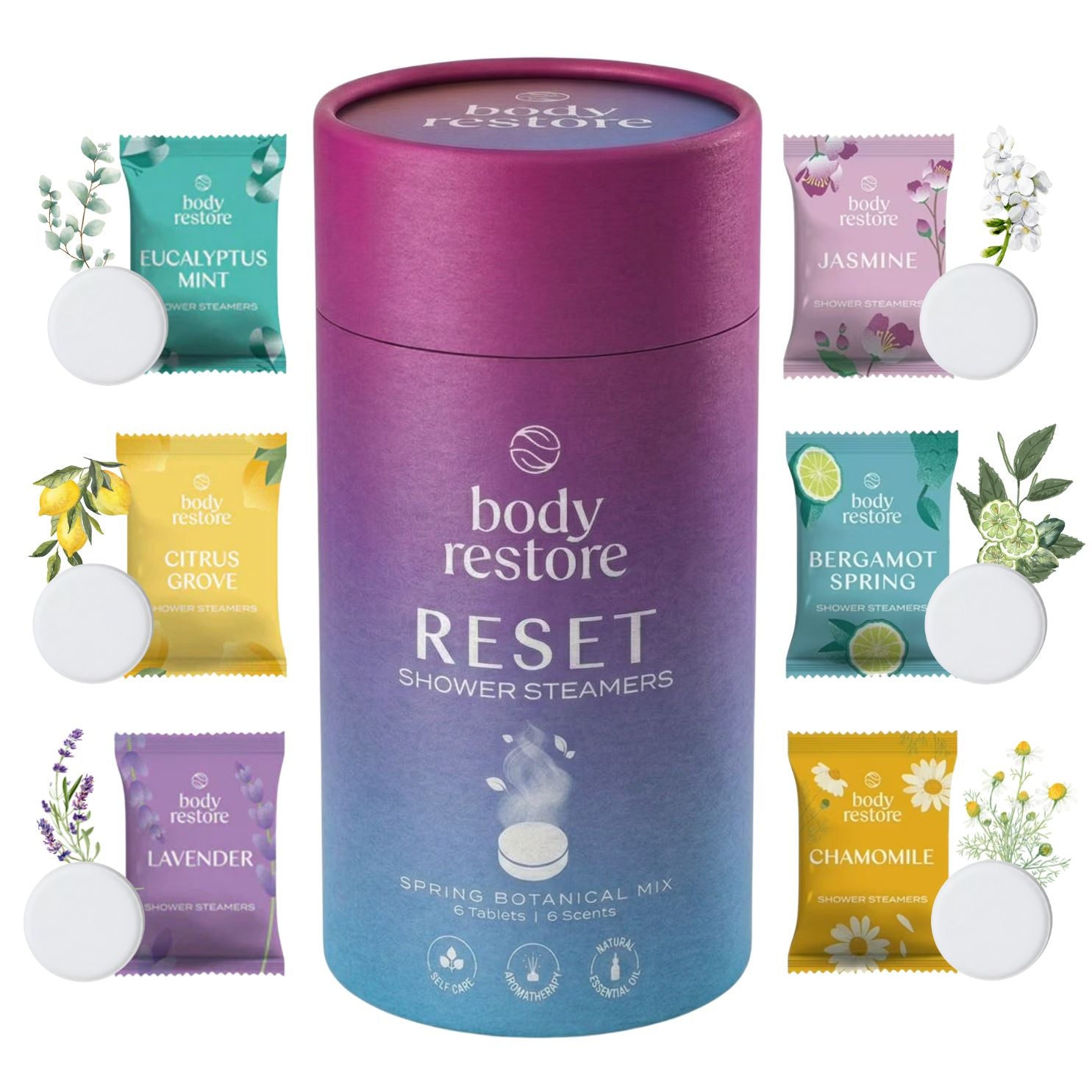 Reset Shower Steamers - Spring Botanical Mix