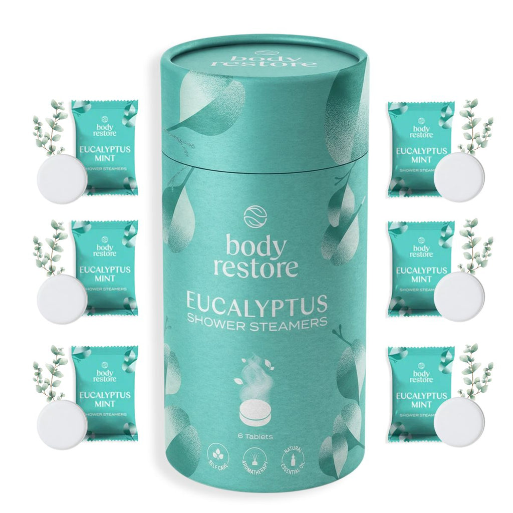 Pastilles effervescentes pour douche à l'eucalyptus - Coffret cadeau 6 pièces