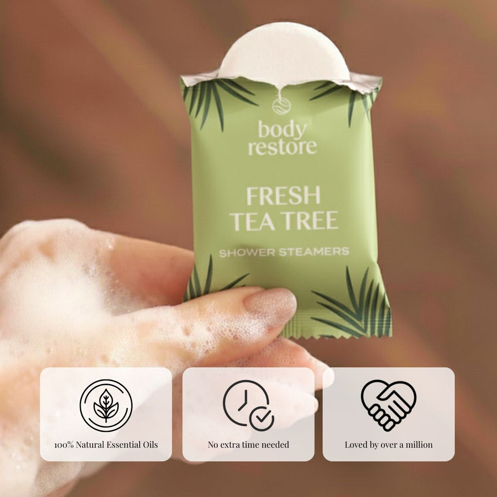 Coffret Essence – Tea Tree Shower Steamers – lot de 15