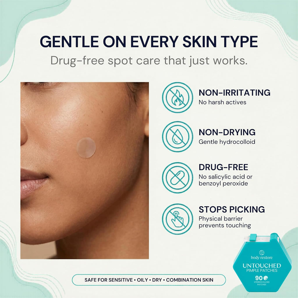 Patchs anti-imperfections - Patchs invisibles contre l’acné (90 pièces)