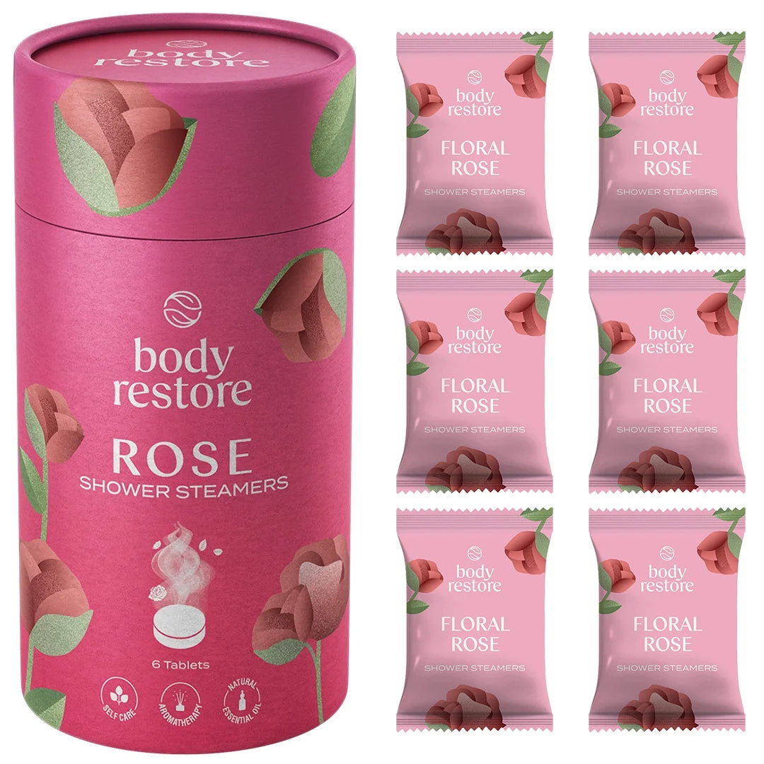 Floral Rose Shower Steamers - Giftbox 6 Pack