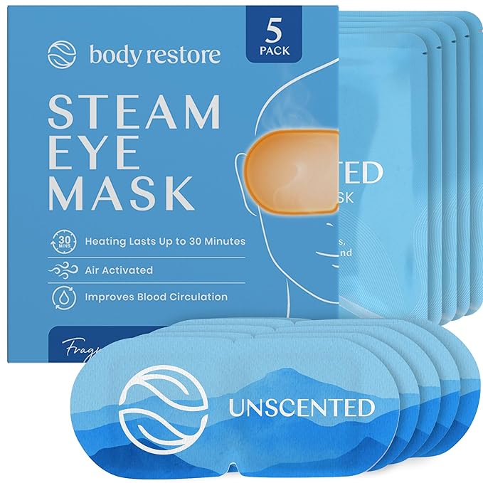 Geurloze Stoom Oogmaskers - 5 Pack