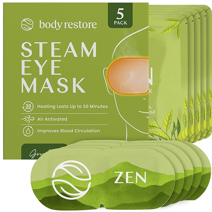 Green Tea Stoom Oogmaskers - 5 Pack