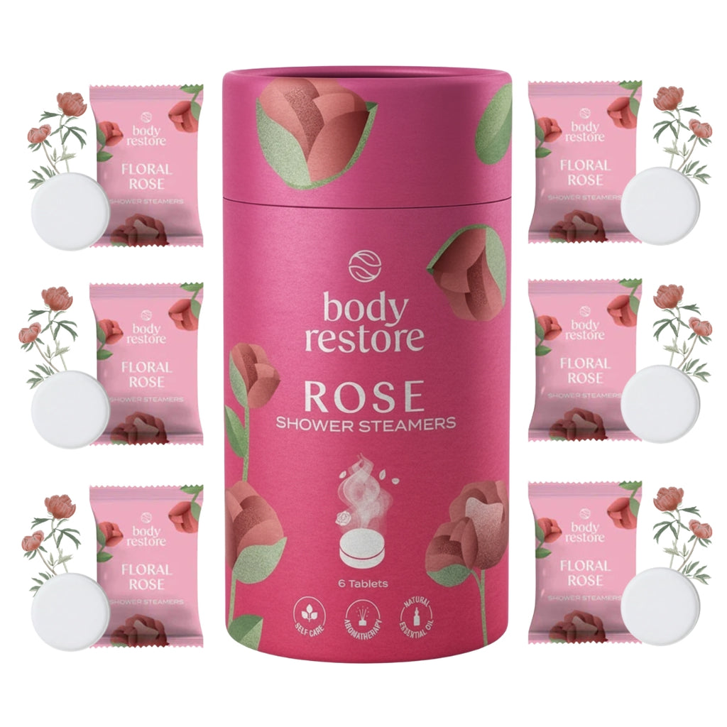 Floral Rose Shower Steamers - Giftbox 6 Pack
