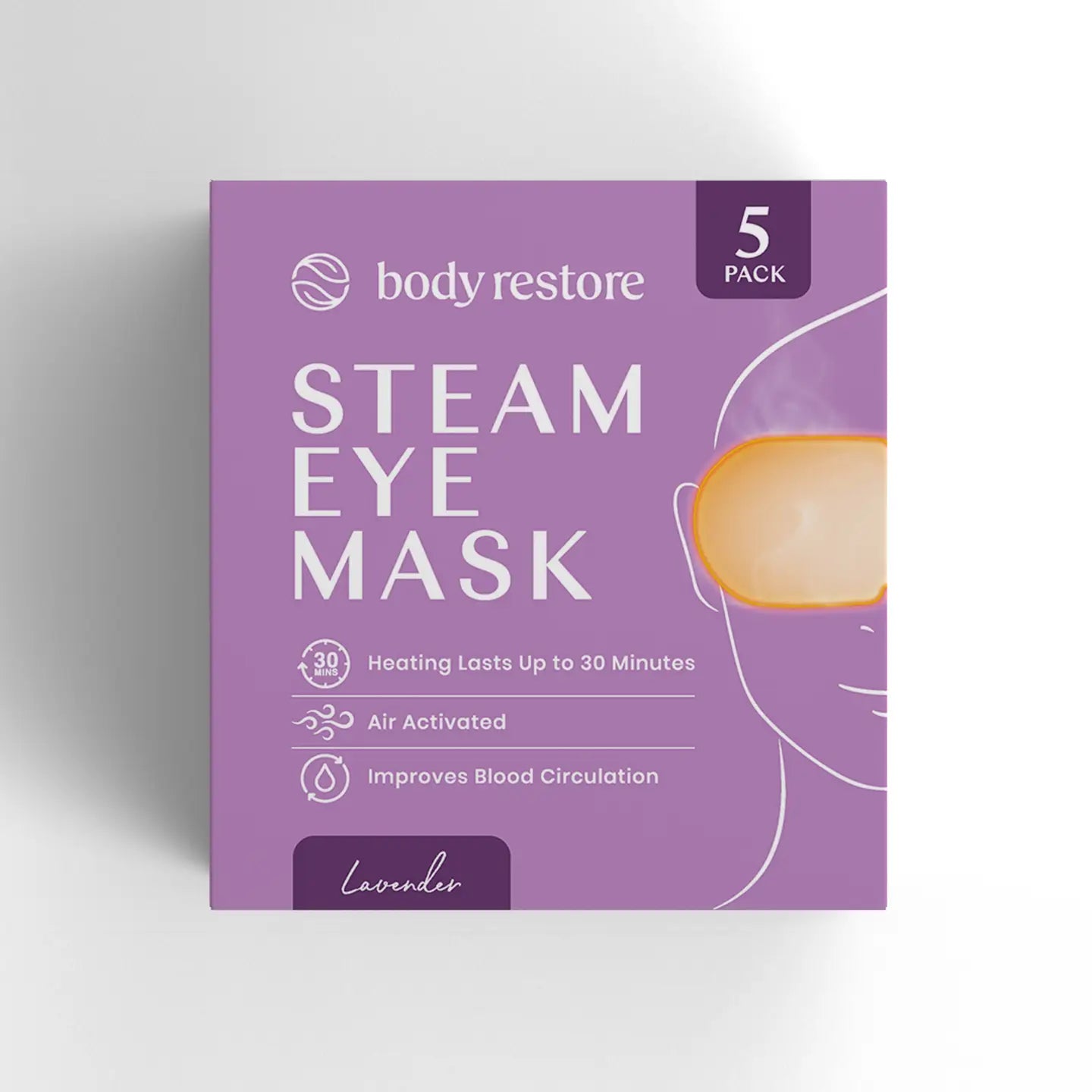 Lavendel Stoom Oogmaskers - 5 Pack