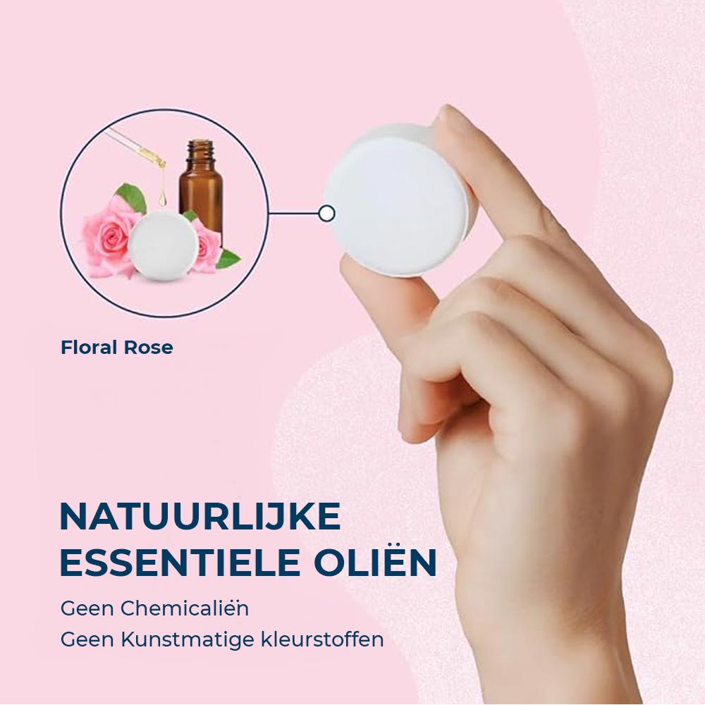 Een bloemige spa-ervaring onder de douche