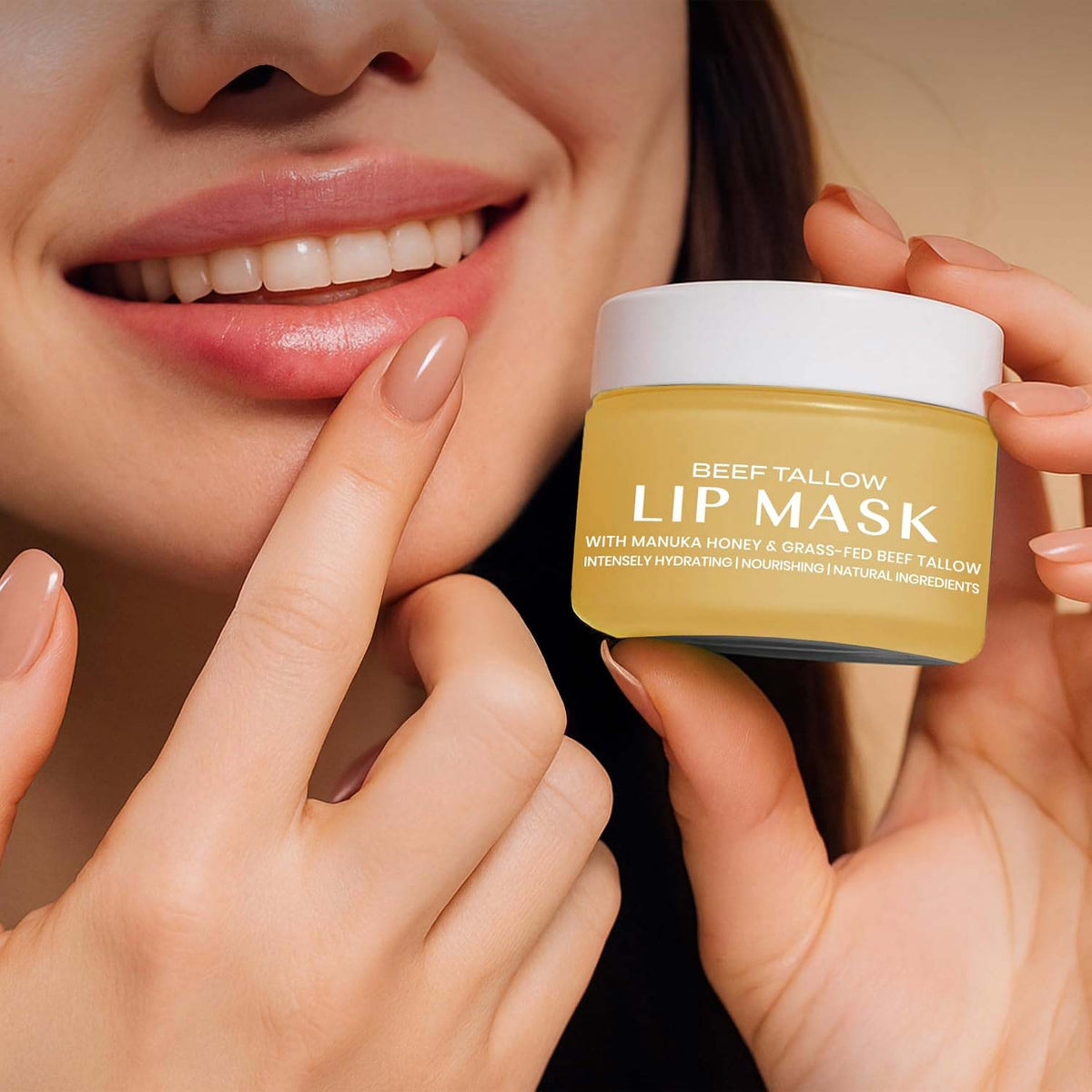 Masque à lèvres au suif de bœuf – vanille
