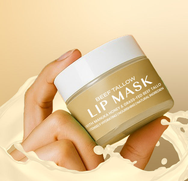 Masque à lèvres au suif de bœuf – vanille